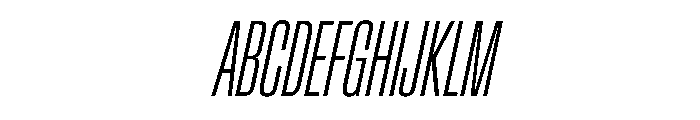 Baikal UltraCondExtLtIta B3f76119 Font UPPERCASE