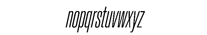 Baikal UltraCondExtLtIta B3f76119 Font LOWERCASE