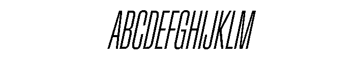 Baikal UltraCondExtLtIta Dd0c4246 Font UPPERCASE
