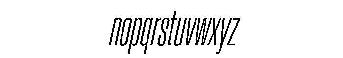Baikal UltraCondExtLtIta Dd0c4246 Font LOWERCASE