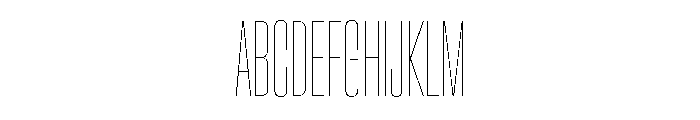 Baikal UltraCondHairline 861d9833 Font UPPERCASE