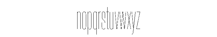 Baikal UltraCondHairline 861d9833 Font LOWERCASE