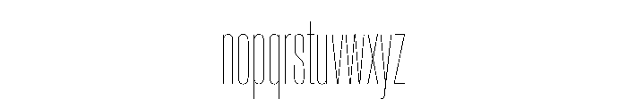 Baikal UltraCondHairline Aae9f6d9 Font LOWERCASE