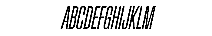 Baikal UltraCondLightIta 115ef850 Font UPPERCASE