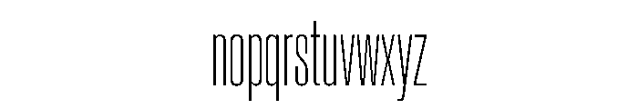 Baikal UltraCondThin 36f3a6bf Font LOWERCASE
