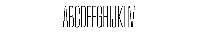 Baikal UltraCondThin F1547e67 Font UPPERCASE