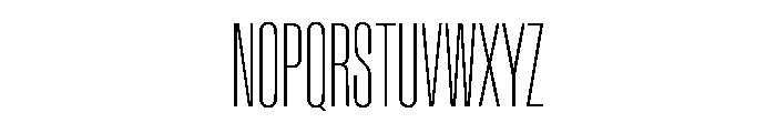 Baikal UltraCondThin F1547e67 Font UPPERCASE