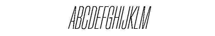 Baikal UltraCondThinIta C4618b67 Font UPPERCASE