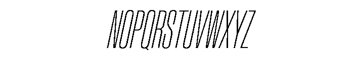 Baikal UltraCondThinIta C4618b67 Font UPPERCASE