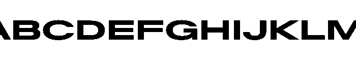 Baikal UltraExpandedBold 0556488d Font UPPERCASE