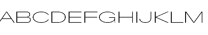 Baikal UltraExpandedThin 1a4c6a0f Font UPPERCASE