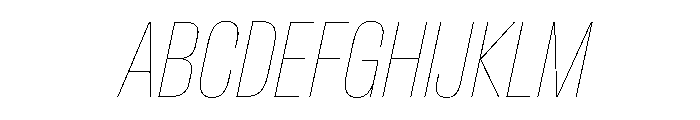 Baikal XCnHairlineIt 83eb3fc6 Font UPPERCASE