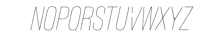 Baikal XCnHairlineIt 83eb3fc6 Font UPPERCASE