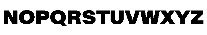 BaikalVAR Black Instance Font UPPERCASE