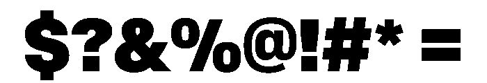 BaikalVAR CondensedBlack Instance Font OTHER CHARS