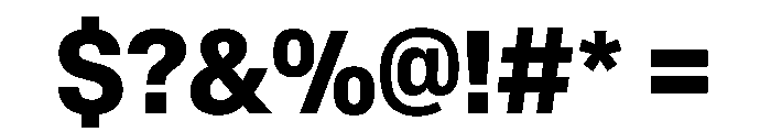 BaikalVAR CondensedBold Instance Font OTHER CHARS