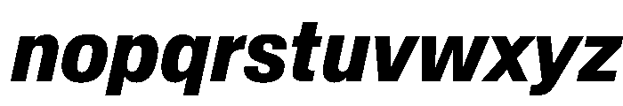 BaikalVAR CondensedBoldItalic Instance 44634c9e Font LOWERCASE