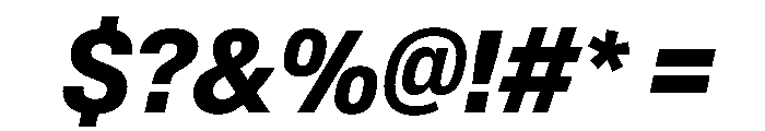 BaikalVAR CondensedBoldItalic Instance Font OTHER CHARS