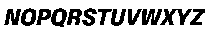 BaikalVAR CondensedBoldItalic Instance Font UPPERCASE