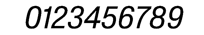 BaikalVAR CondensedBookItalic Instance Font OTHER CHARS