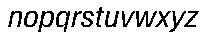 BaikalVAR CondensedBookItalic Instance Font LOWERCASE