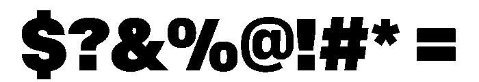 BaikalVAR CondensedExtraBlack Instance Font OTHER CHARS