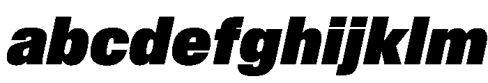 BaikalVAR CondensedExtraBlackItalic Instance FONT