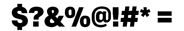 BaikalVAR CondensedExtraBold Instance Font OTHER CHARS