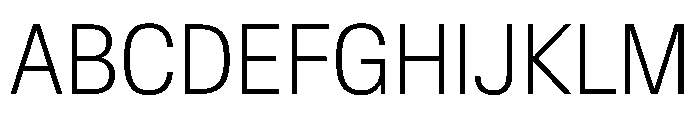 BaikalVAR CondensedExtraLight Instance Font UPPERCASE