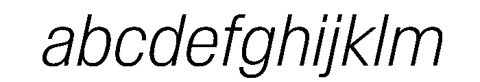 BaikalVAR CondensedExtraLightItalic Instance 342133bf FONT