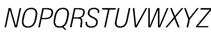 BaikalVAR CondensedExtraLightItalic Instance 95f2e853 Font UPPERCASE