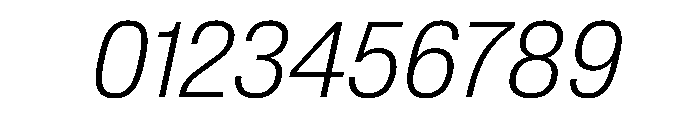 BaikalVAR CondensedExtraLightItalic Instance Font OTHER CHARS