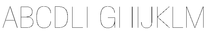 BaikalVAR CondensedHairline Instance Font UPPERCASE