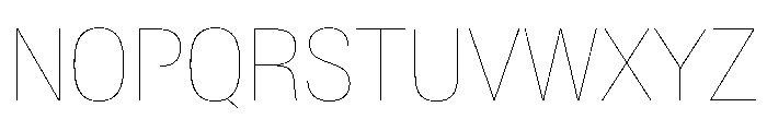 BaikalVAR CondensedHairline Instance Font UPPERCASE