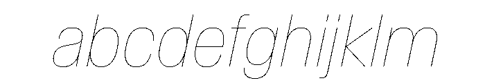 BaikalVAR CondensedHairlineItalic Instance 06988a0e FONT