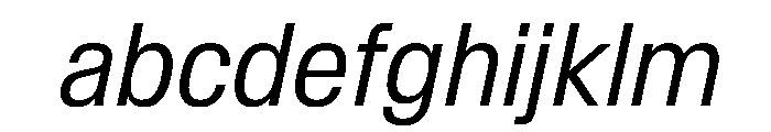 BaikalVAR CondensedLightItalic Instance FONT