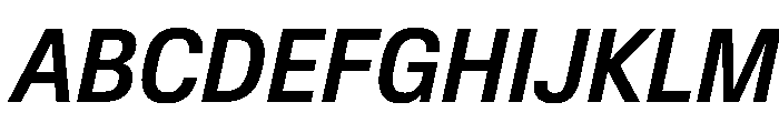 BaikalVAR CondensedMediumItalic Instance 144f0b57 Font UPPERCASE