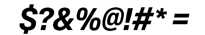 BaikalVAR CondensedSemiBoldItalic Instance Font OTHER CHARS