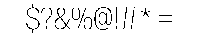 BaikalVAR CondensedThin Instance Font OTHER CHARS