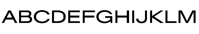 BaikalVAR Expanded Instance Font UPPERCASE