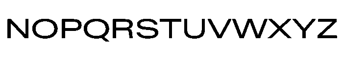 BaikalVAR Expanded Instance Font UPPERCASE