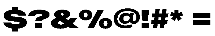 BaikalVAR ExpandedBlack Instance Font OTHER CHARS