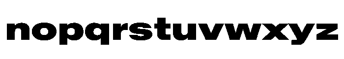 BaikalVAR ExpandedBlack Instance Font LOWERCASE