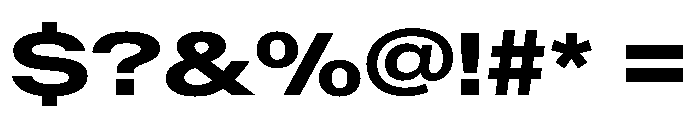 BaikalVAR ExpandedBold Instance Font OTHER CHARS