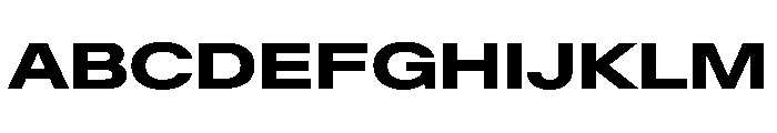 BaikalVAR ExpandedBold Instance Font UPPERCASE