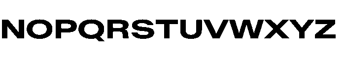 BaikalVAR ExpandedBold Instance Font UPPERCASE