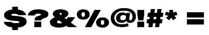 BaikalVAR ExpandedExtraBlack Instance Font OTHER CHARS