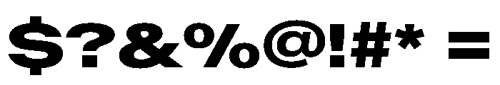 BaikalVAR ExpandedExtraBold Instance Font OTHER CHARS
