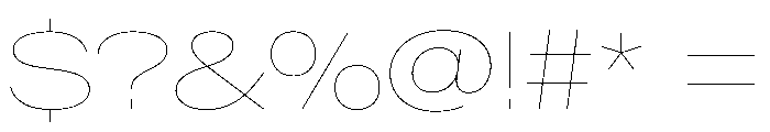 BaikalVAR ExpandedHairline Instance Font OTHER CHARS
