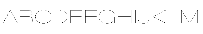BaikalVAR ExpandedHairline Instance Font UPPERCASE